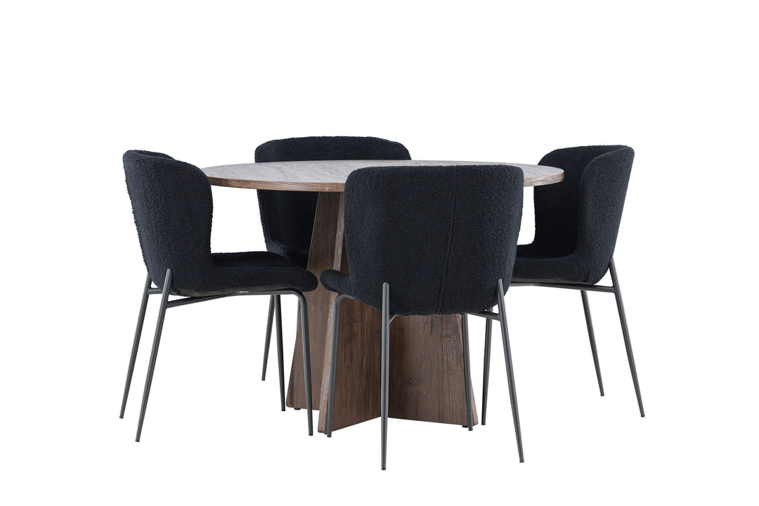 Venture Home Bootcut Dining Table with Modesto Dining Chair