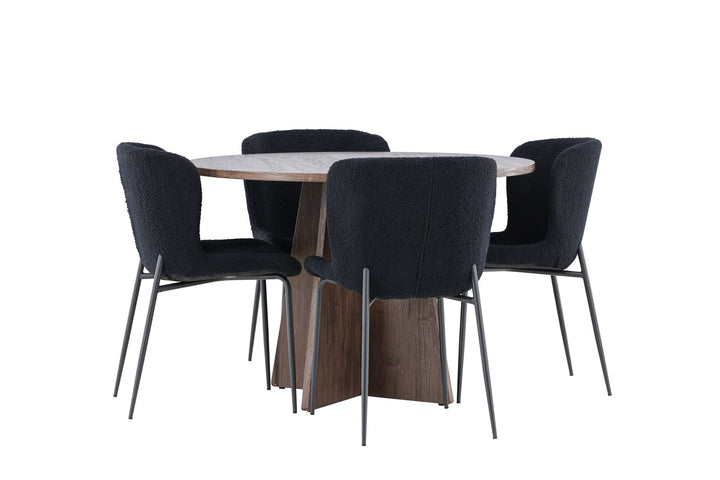 Venture Home Bootcut Dining Table with Modesto Dining Chair