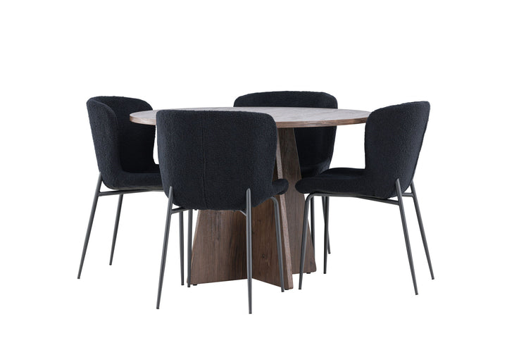 Venture Home Bootcut Dining Table with Modesto Dining Chair