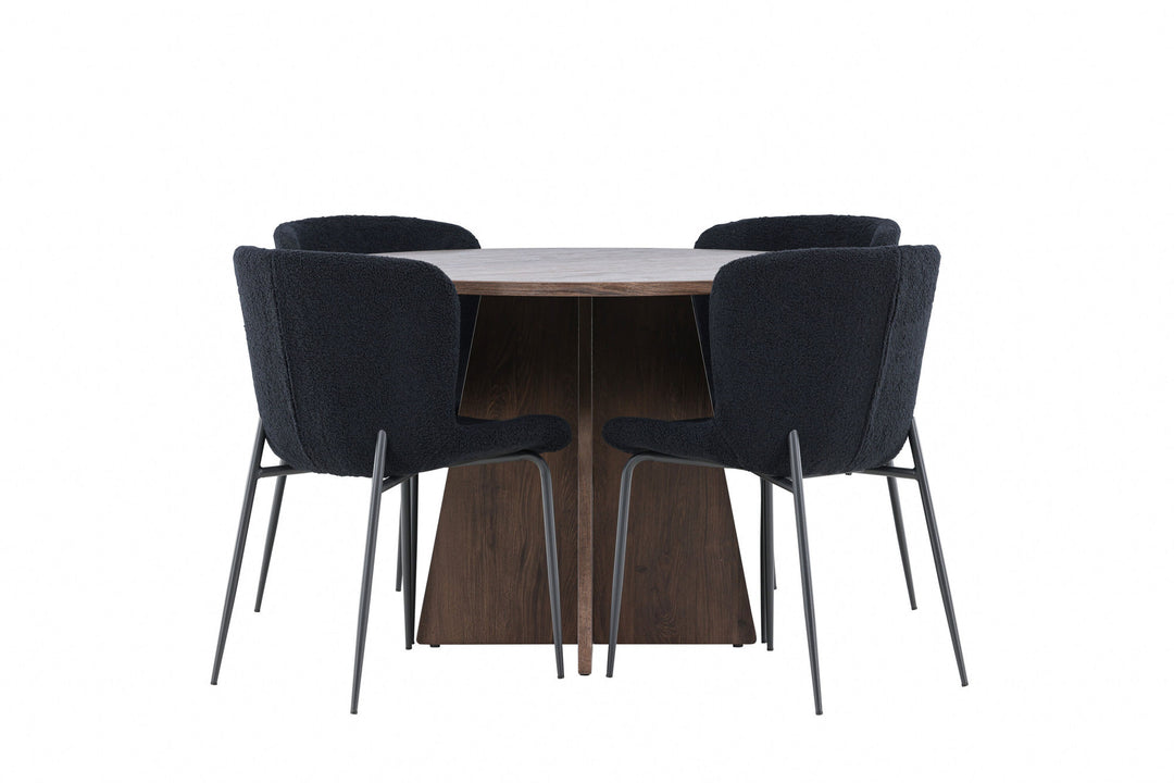 Venture Home Bootcut Dining Table with Modesto Dining Chair