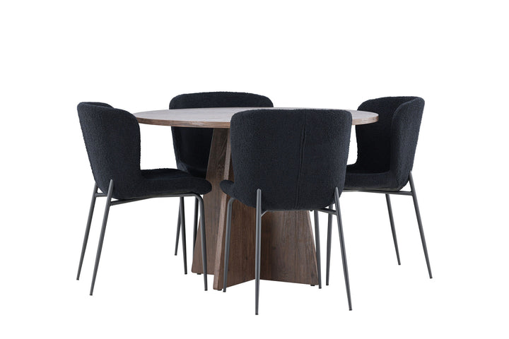 Venture Home Bootcut Dining Table with Modesto Dining Chair
