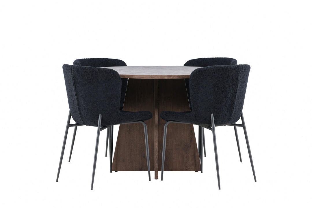 Venture Home Bootcut Dining Table with Modesto Dining Chair