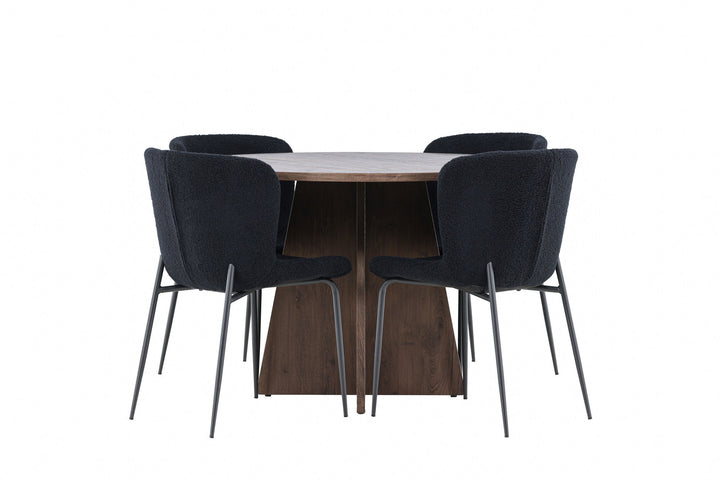 Venture Home Bootcut Dining Table with Modesto Dining Chair