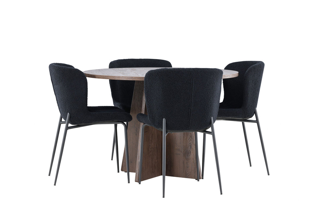 Venture Home Bootcut Dining Table with Modesto Dining Chair