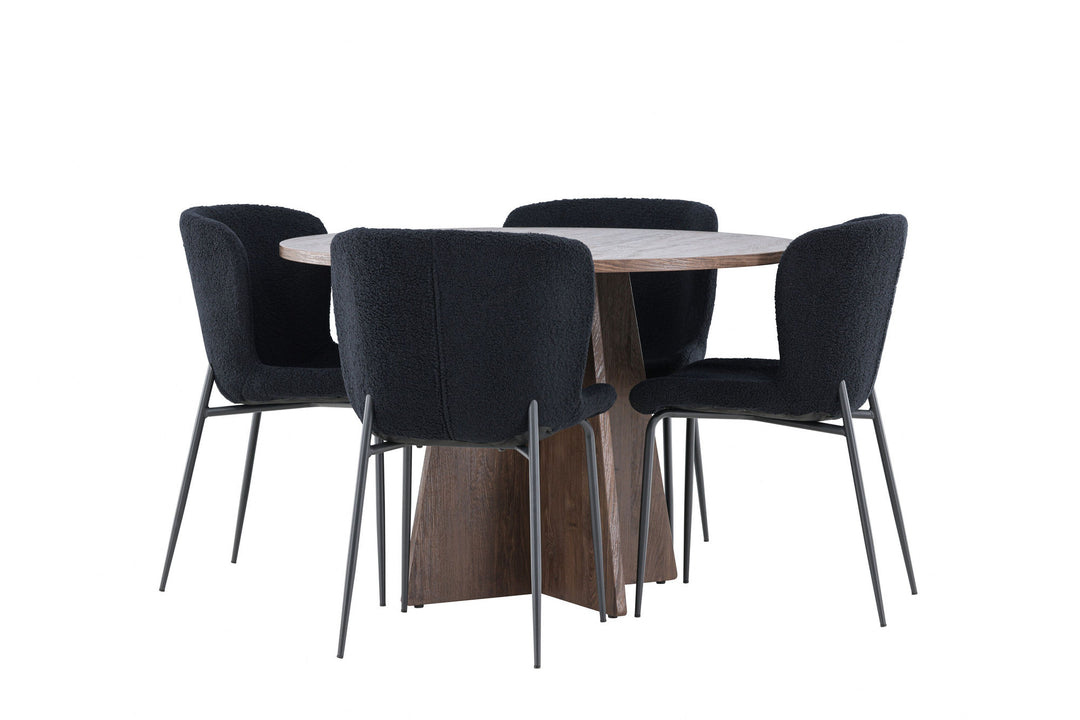 Venture Home Bootcut Dining Table with Modesto Dining Chair