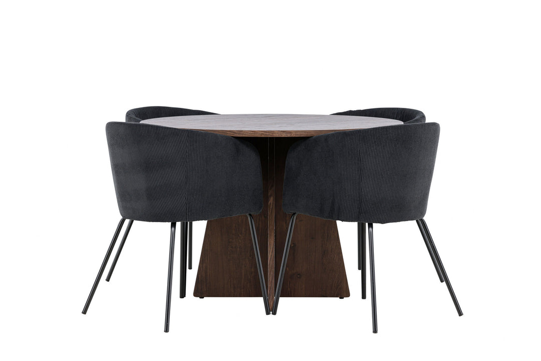 Venture Home Bootcut Dining Table with Berit Dining Chair
