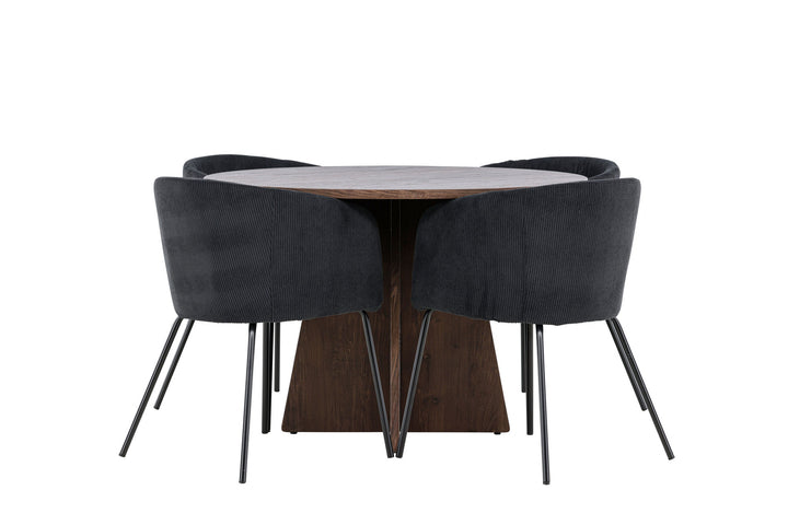 Venture Home Bootcut Dining Table with Berit Dining Chair