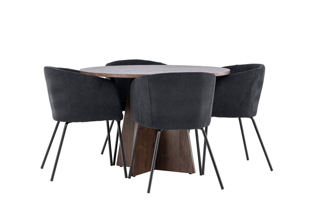 Venture Home Bootcut Dining Table with Berit Dining Chair