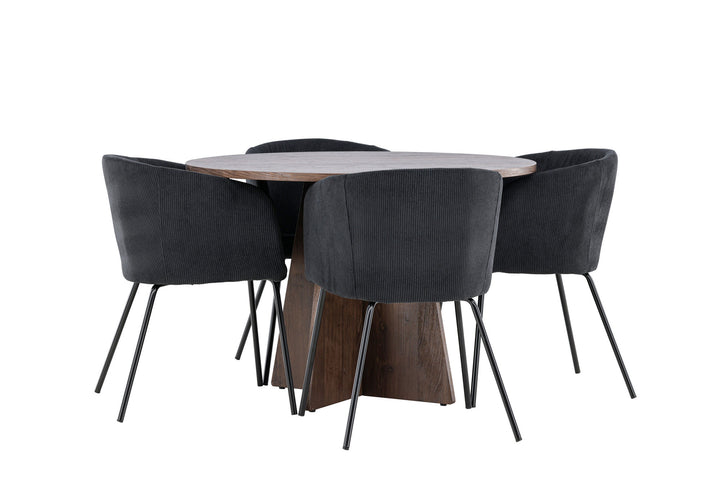 Venture Home Bootcut Dining Table with Berit Dining Chair