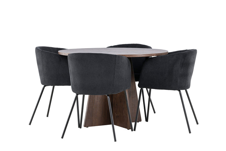 Venture Home Bootcut Dining Table with Berit Dining Chair