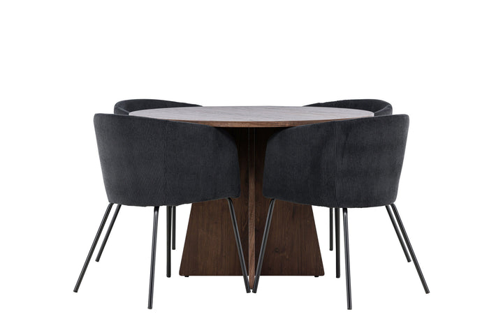 Venture Home Bootcut Dining Table with Berit Dining Chair