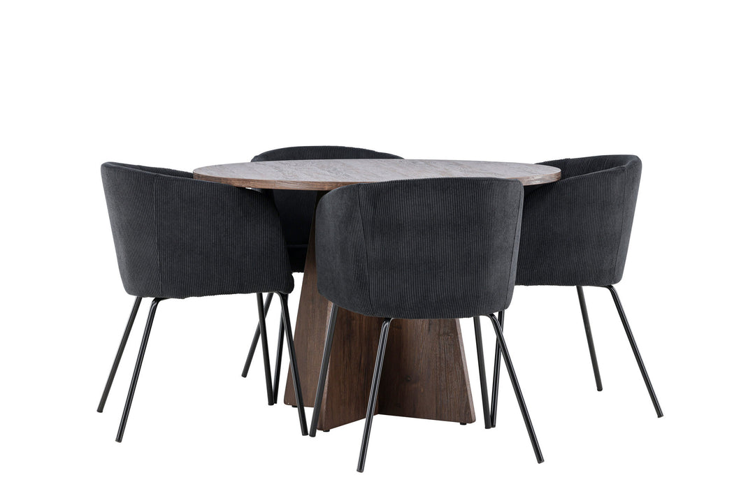 Venture Home Bootcut Dining Table with Berit Dining Chair