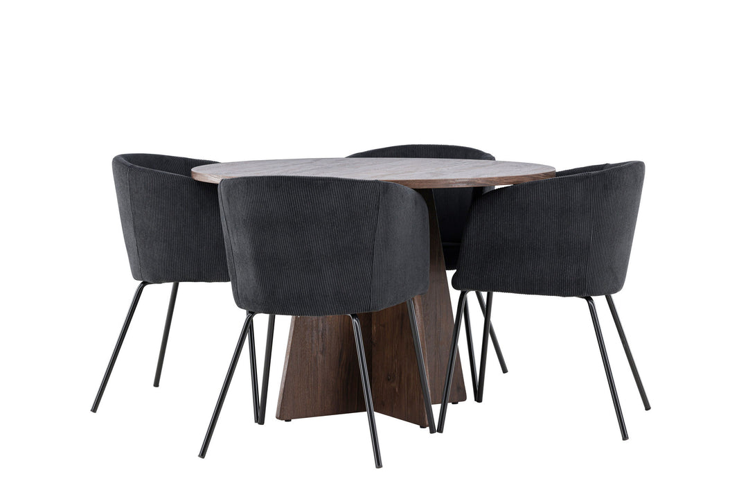 Venture Home Bootcut Dining Table with Berit Dining Chair