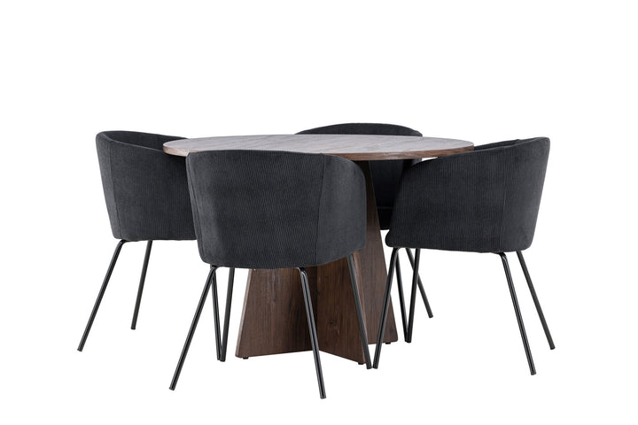 Venture Home Bootcut Dining Table with Berit Dining Chair