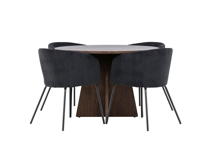 Venture Home Bootcut Dining Table with Berit Dining Chair