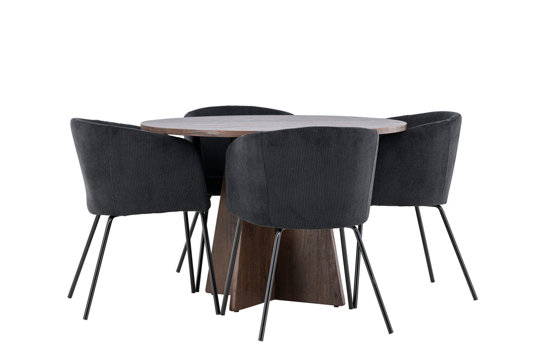 Venture Home Bootcut Dining Table with Berit Dining Chair