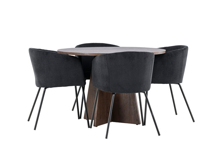 Venture Home Bootcut Dining Table with Berit Dining Chair