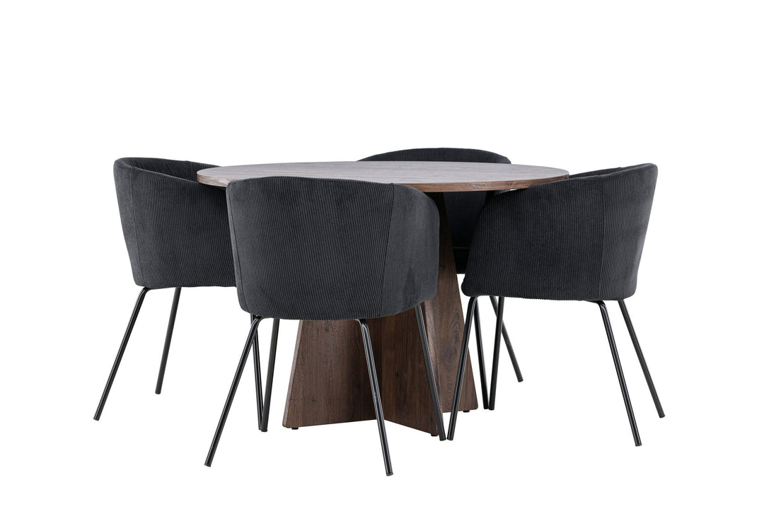 Venture Home Bootcut Dining Table with Berit Dining Chair