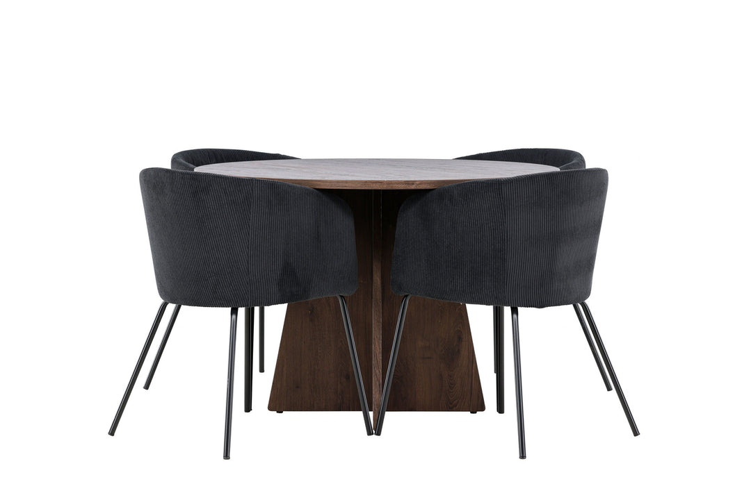 Venture Home Bootcut Dining Table with Berit Dining Chair