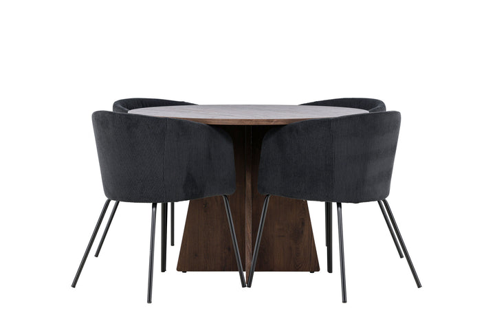 Venture Home Bootcut Dining Table with Berit Dining Chair