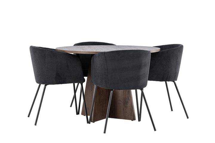 Venture Home Bootcut Dining Table with Berit Dining Chair