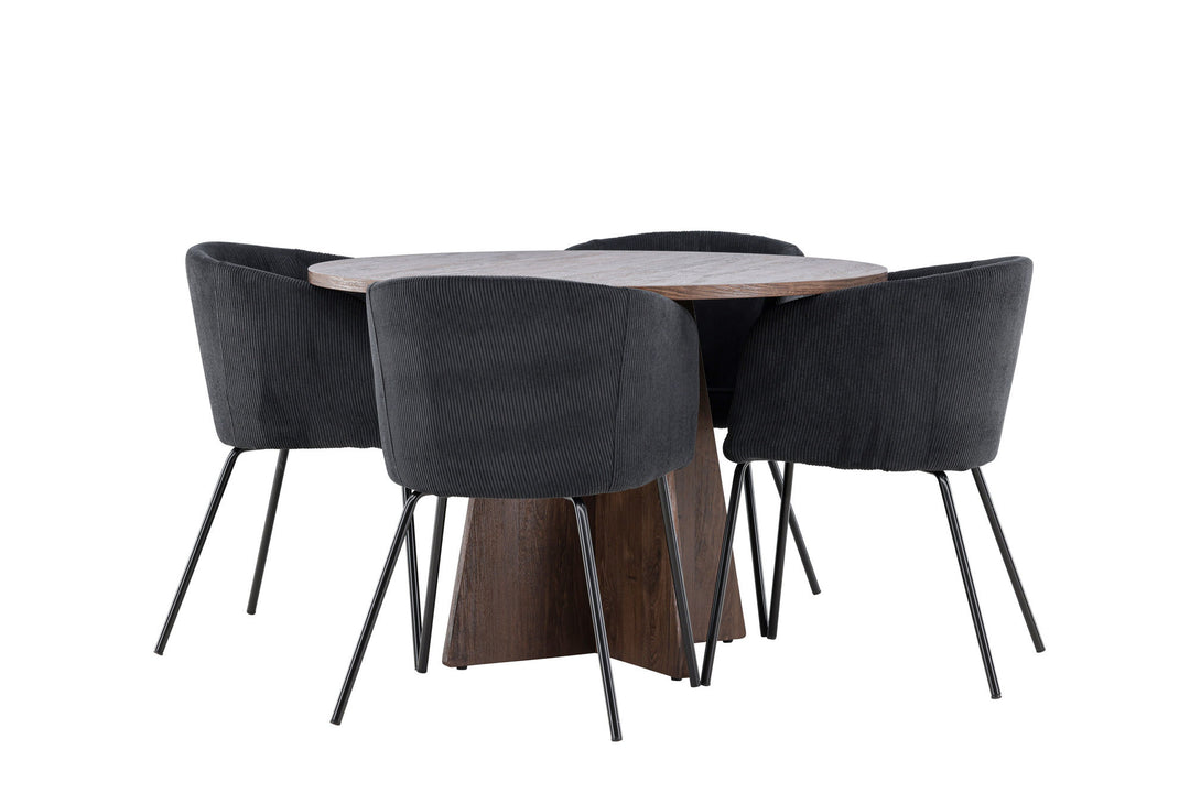 Venture Home Bootcut Dining Table with Berit Dining Chair