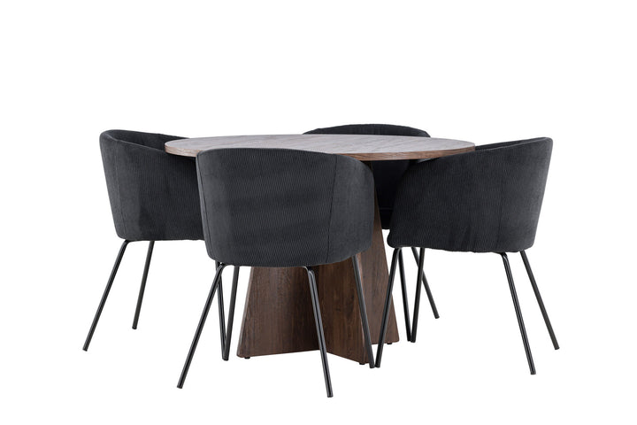 Venture Home Bootcut Dining Table with Berit Dining Chair