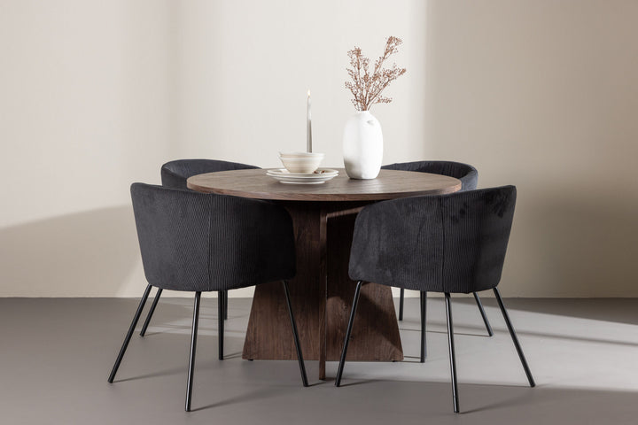 Venture Home Bootcut Dining Table with Berit Dining Chair