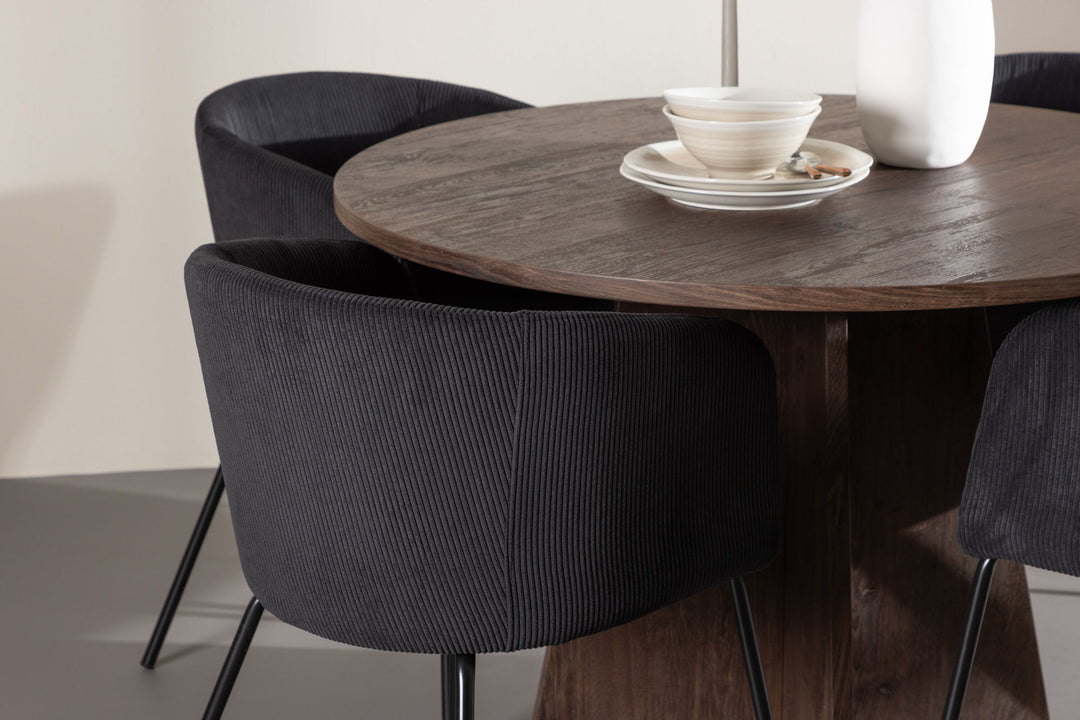 Venture Home Bootcut Dining Table with Berit Dining Chair