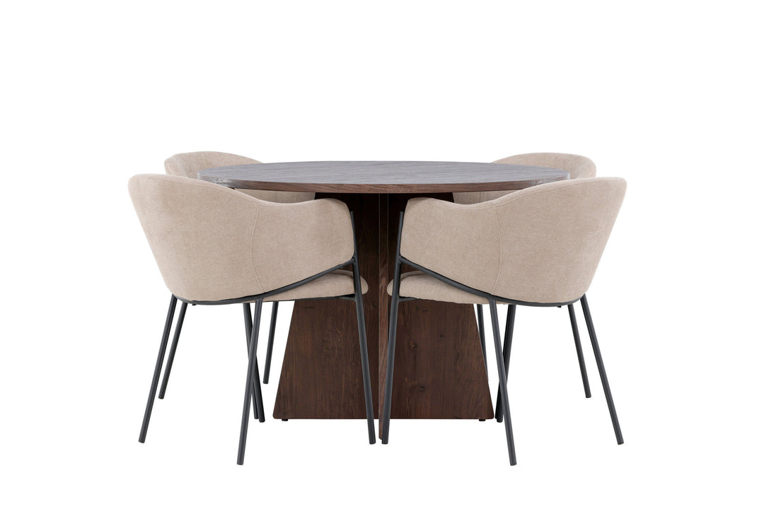 Venture Home Bootcut Dining Table with Evelina Dining Chair