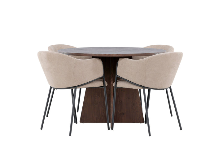 Venture Home Bootcut Dining Table with Evelina Dining Chair