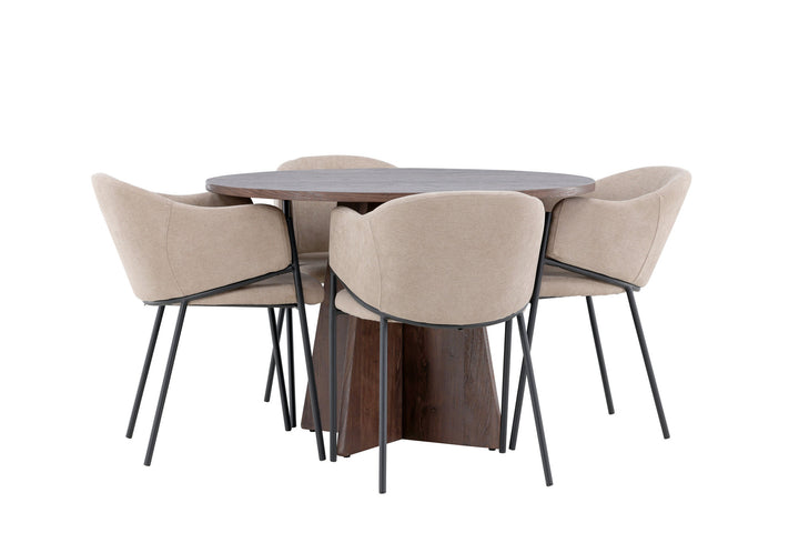 Venture Home Bootcut Dining Table with Evelina Dining Chair