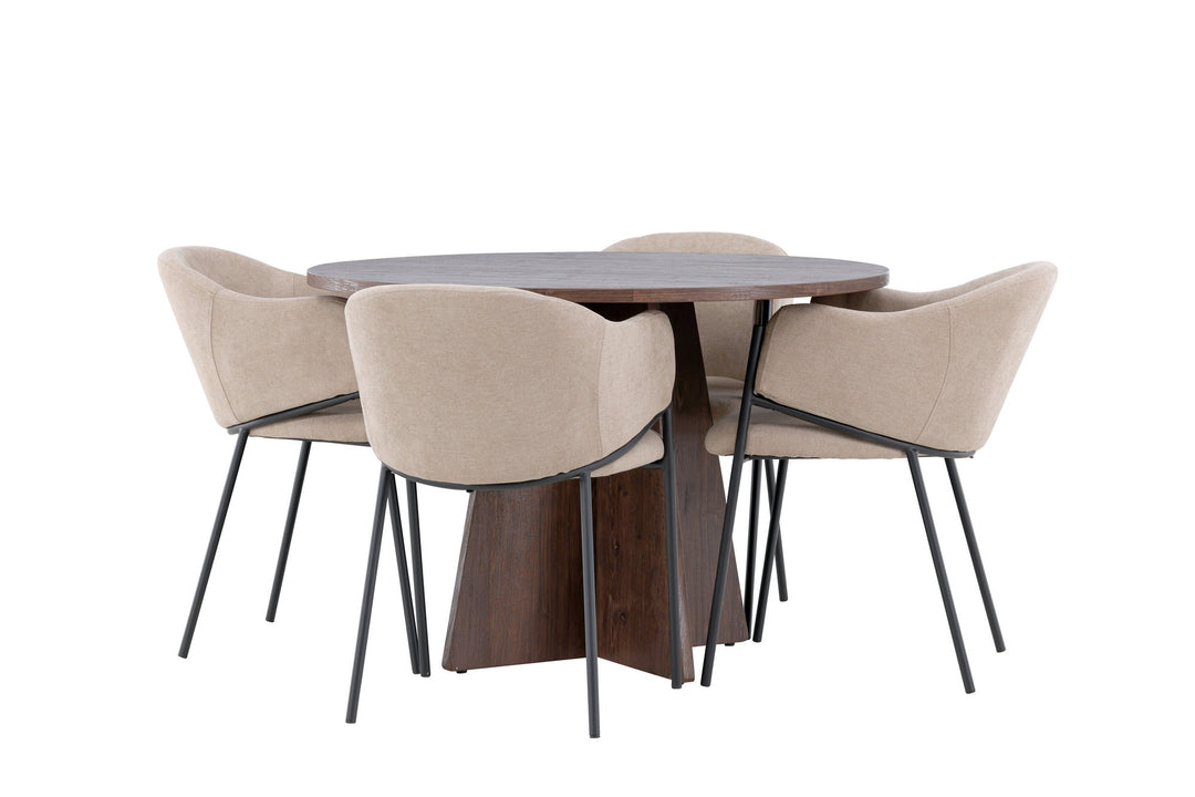 Venture Home Bootcut Dining Table with Evelina Dining Chair