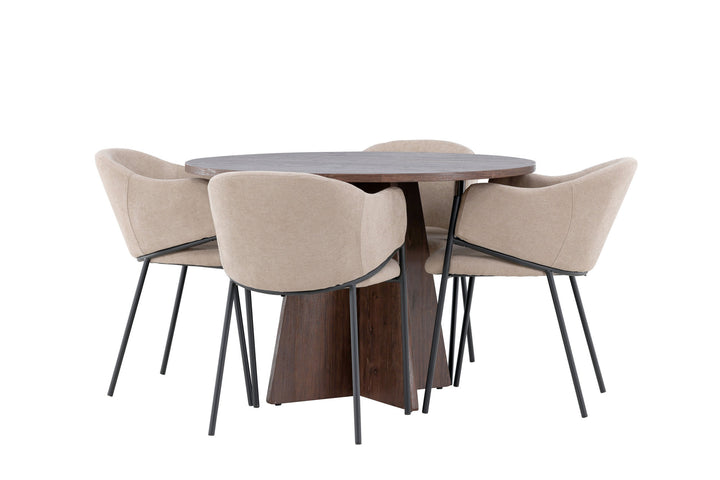 Venture Home Bootcut Dining Table with Evelina Dining Chair