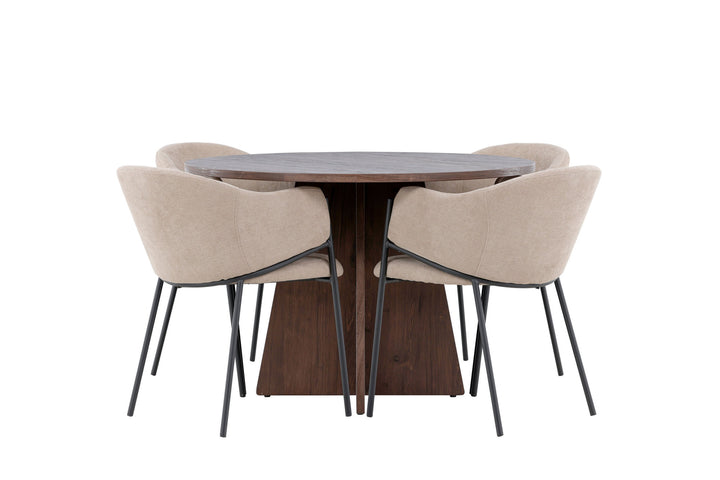 Venture Home Bootcut Dining Table with Evelina Dining Chair