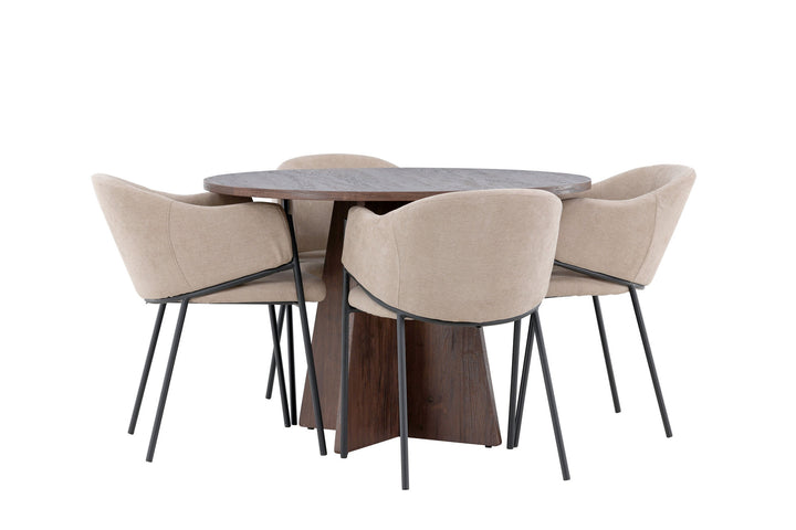 Venture Home Bootcut Dining Table with Evelina Dining Chair