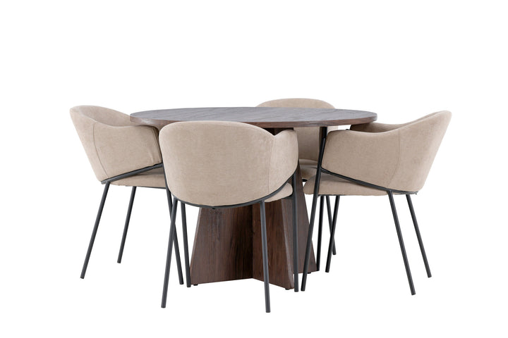 Venture Home Bootcut Dining Table with Evelina Dining Chair