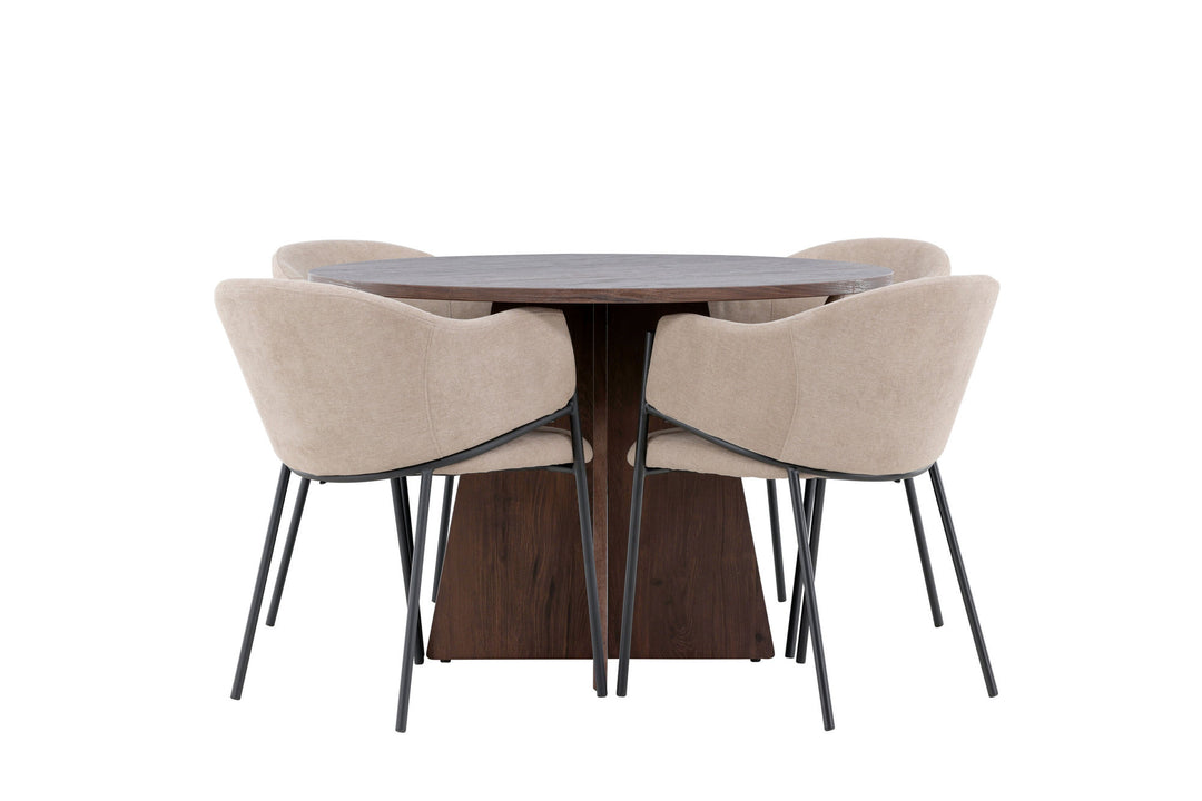 Venture Home Bootcut Dining Table with Evelina Dining Chair