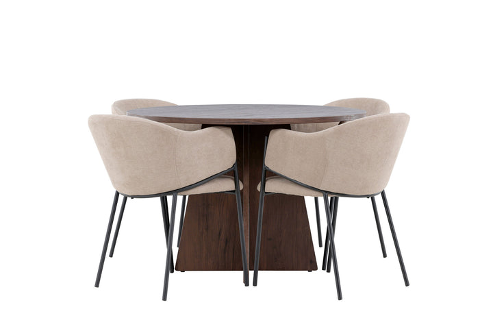Venture Home Bootcut Dining Table with Evelina Dining Chair