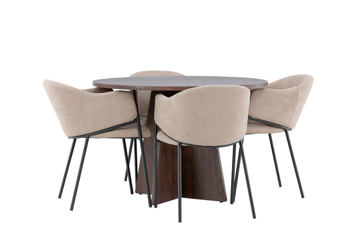 Venture Home Bootcut Dining Table with Evelina Dining Chair