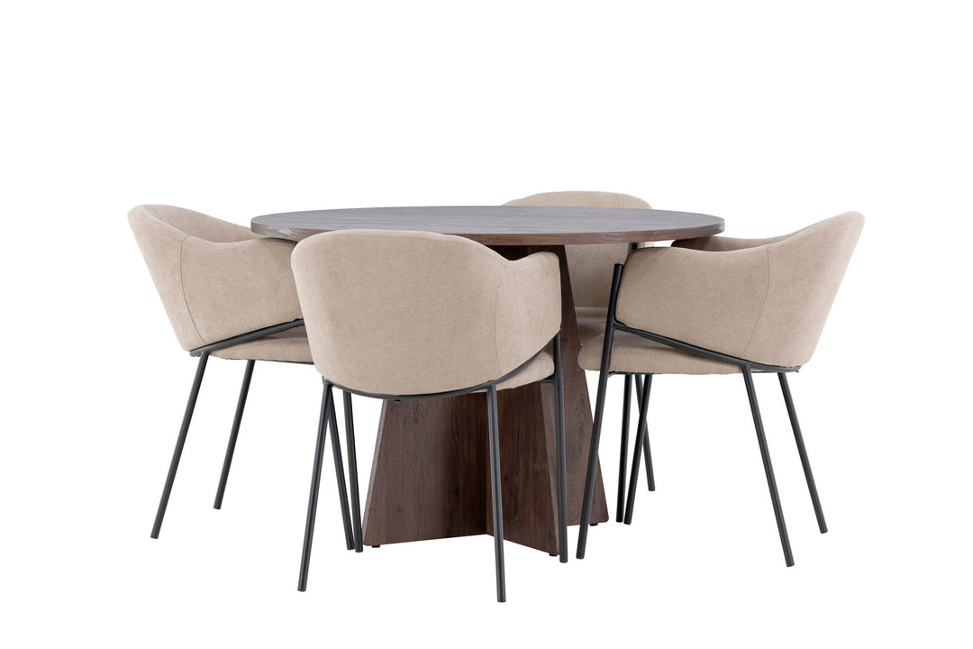 Venture Home Bootcut Dining Table with Evelina Dining Chair