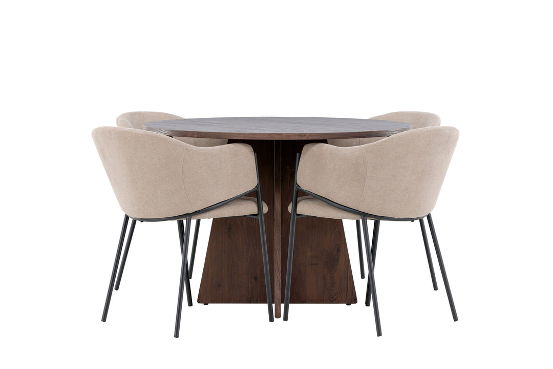Venture Home Bootcut Dining Table with Evelina Dining Chair