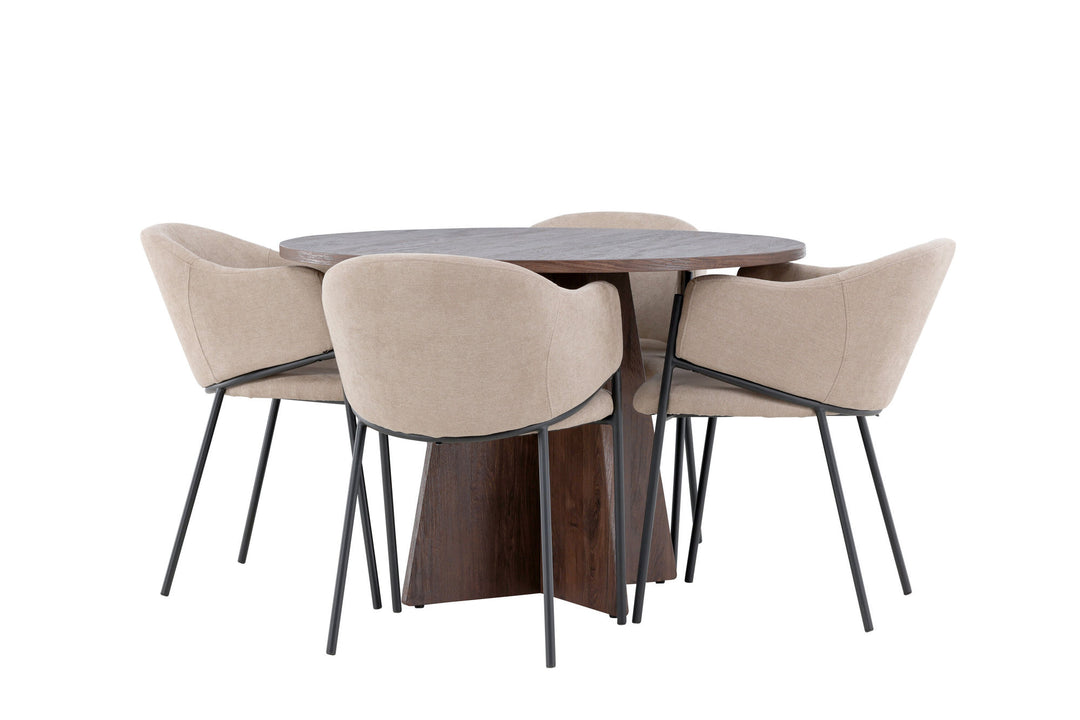 Venture Home Bootcut Dining Table with Evelina Dining Chair