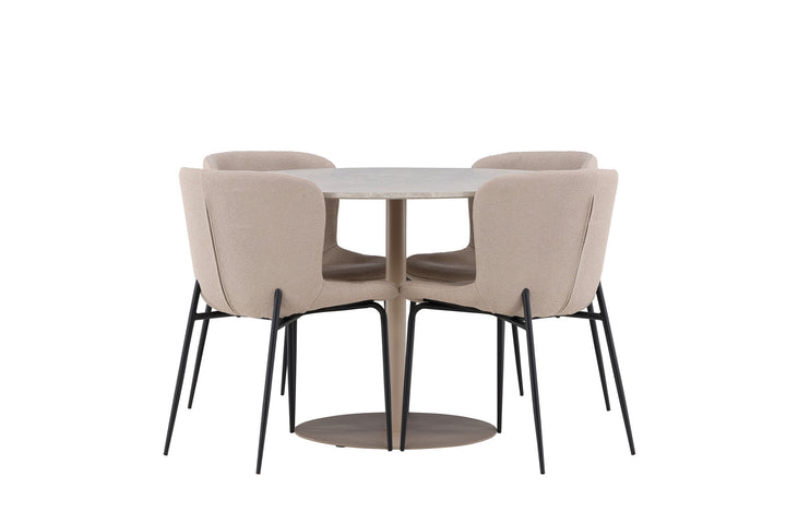 Venture Home Lycke Dining Table with Modesto Dining Chair
