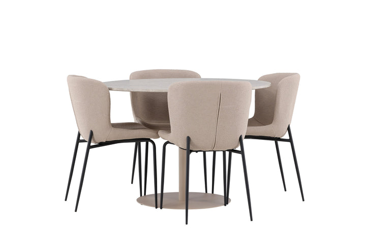 Venture Home Lycke Dining Table with Modesto Dining Chair