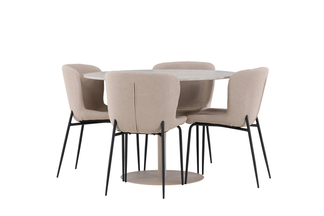 Venture Home Lycke Dining Table with Modesto Dining Chair
