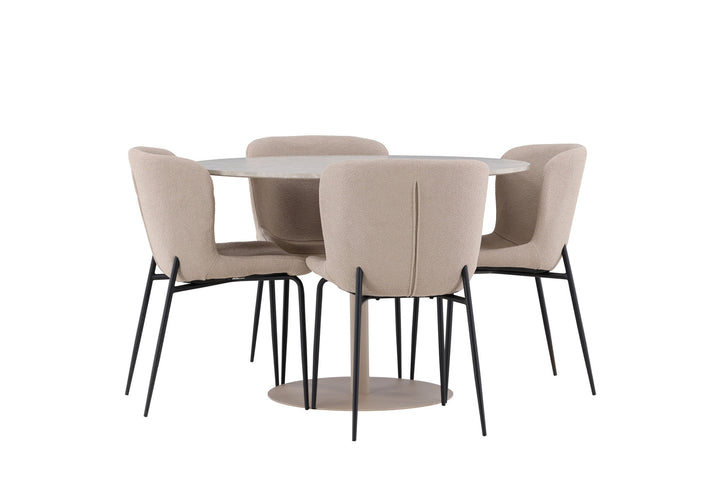 Venture Home Lycke Dining Table with Modesto Dining Chair