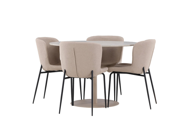 Venture Home Lycke Dining Table with Modesto Dining Chair