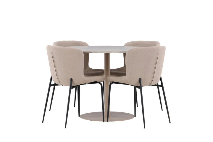 Venture Home Lycke Dining Table with Modesto Dining Chair