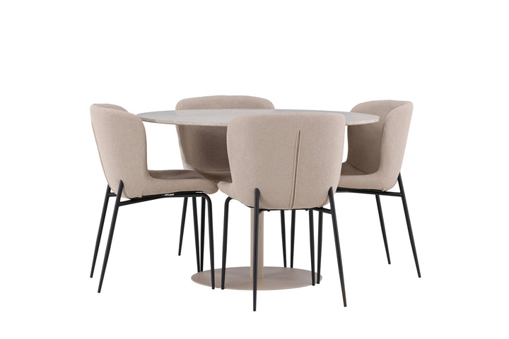Venture Home Lycke Dining Table with Modesto Dining Chair